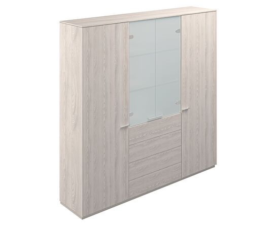 Шкаф для одежды (2шт)  + шкаф высокий с мат. стеклом 2024х450х1976