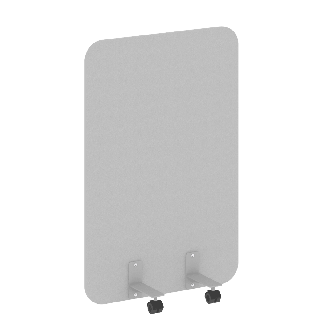 Перегородка на металлических опорах на роликах DP.R-80-120 800х18х1200