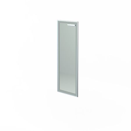 Дверь стеклянная в алюминиевой раме 1180х390х4