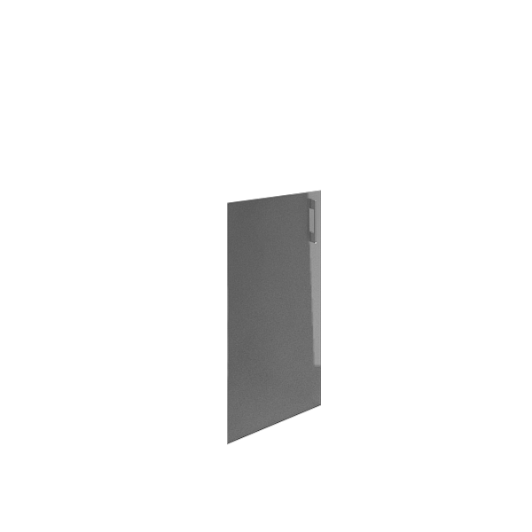 Дверь стеклянная матовая левая 397х790х0,4