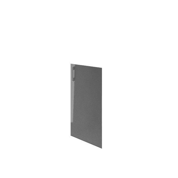 Дверь стеклянная матовая правая 397х790х4