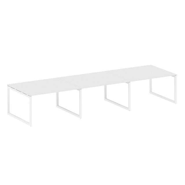Переговорный стол (3 столешницы) на О-образном м/к