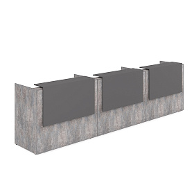 Комплект ресепшн (с подсветкой) 4264х768х1170