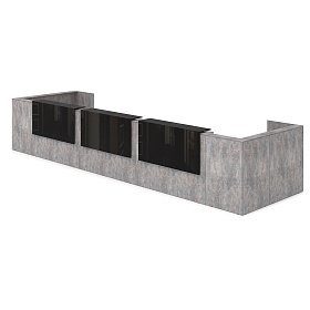 Комплект ресепшн (с подсветкой) 6254х1782х1170