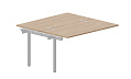Составной стол bench на 2 рабочих места (4 громмета) – приставной элемент, 1380х1366х750