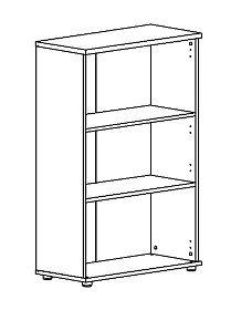 Стеллаж средний 780x364x1194