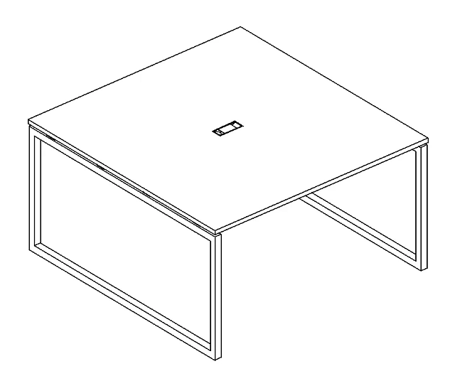 Стол для переговоров на мет. каркасе QUATTRO 1200x1440x750
