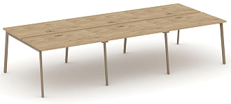 Рабочая станция на 6 мест  3540х1500х750