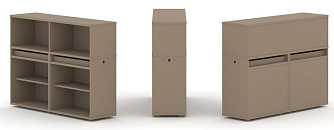 Набор №1. Тумба двойная с надставкой низкой 1500х410х1135 - ЭйБиСи-проджект Набор №1. Тумба двойная с надставкой низкой 1500х410х1135