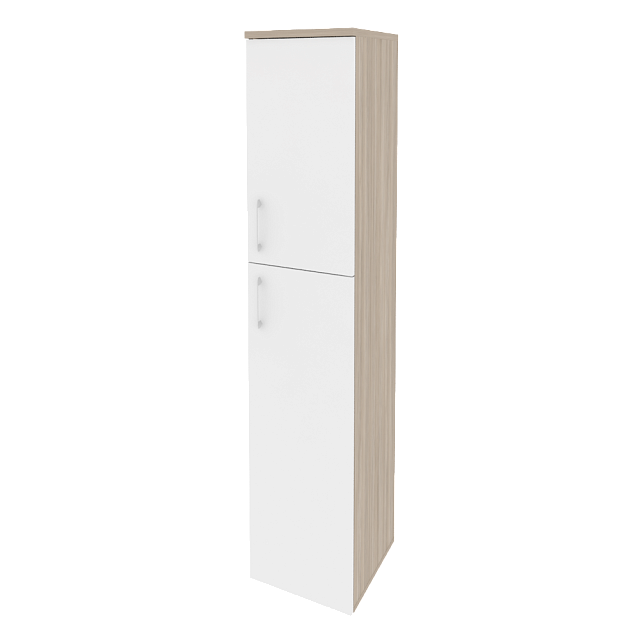 Шкаф высокий узкий правый (1 средний фасад ЛДСП + 1 низкий фасад ЛДСП) 400x420x1977