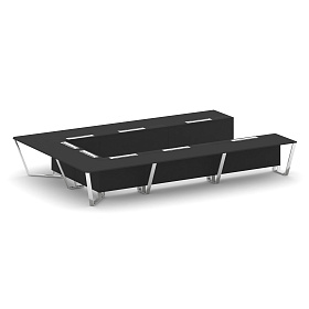 Стол переговорный П-образный MF-PR.B.SP-15P 4800*3200*750