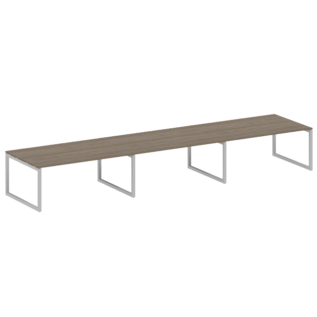 Переговорный стол (3 столешницы) на О-образном м/к