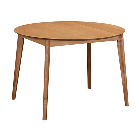 Oslo Стол обеденный круглый раскладной 1100-1400x1100x760 - ЭйБиСи-проджект Oslo Стол обеденный круглый раскладной 1100-1400x1100x760