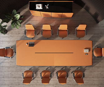 Стол для переговоров BUGATTI КОЖА