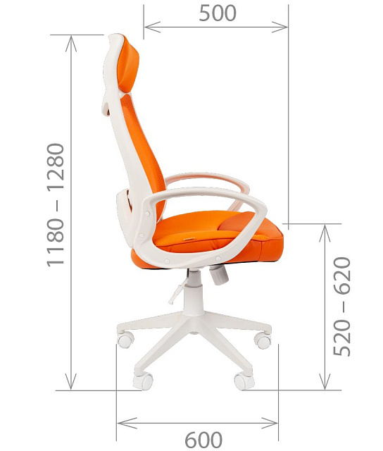 Кресло для руководителя Chairman 840 WHITE