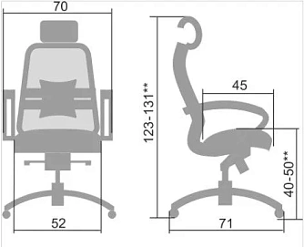 Кресло руководителя Метта SAMURAI S-2.04