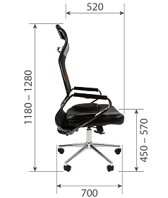 Кресло для руководителя Chairman 700 сетка - ЭйБиСи-проджект Кресло для руководителя Chairman 700 сетка