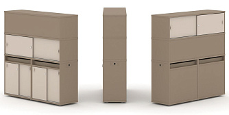 Набор №9. Тумба двойная с надставкой высокой 1500х410х1520