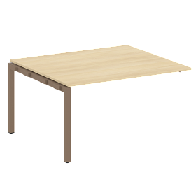 Проходной наборный элемент переговорного стола на П-образном м/к (проходная опора Б.ОСП-123, столешница, два комплекта траверс) 1400*1235*750