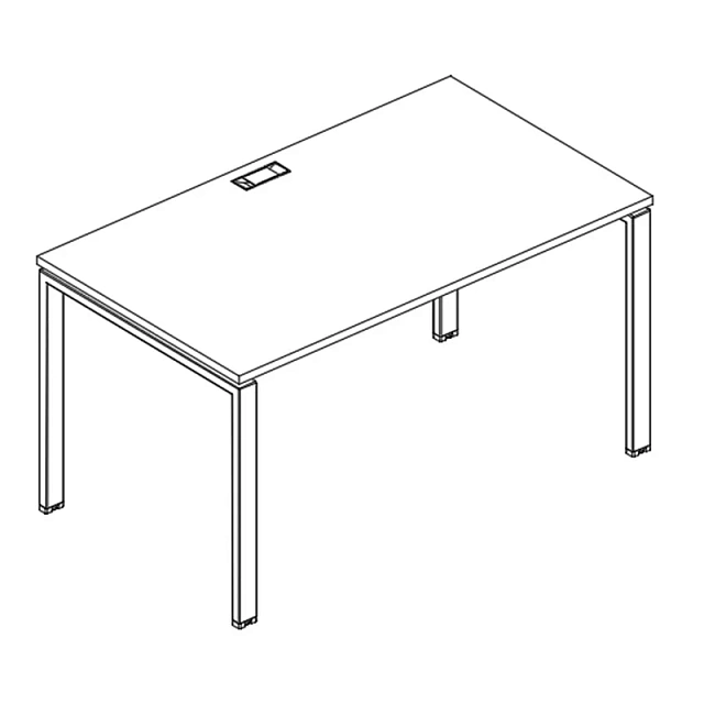 Стол на мет. каркасе UNO 800x800x750
