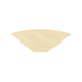 Полка для угловой стойки 815х815х22