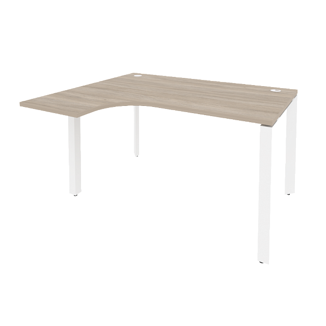 Стол эргономичный левый на П-образном м/к 1380x1180x750 (800/460)