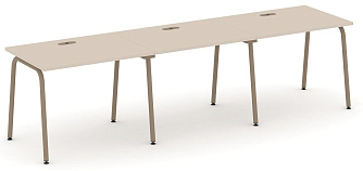 Рабочая станция на 3 места  2940х730х750 - ЭйБиСи-проджект Рабочая станция на 3 места  2940х730х750