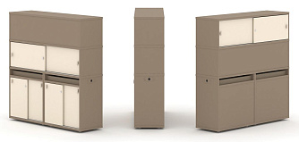 Набор №9. Тумба двойная с надставкой высокой 1500х410х1520