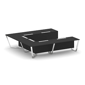 Стол переговорный П-образный MF-PR.B.SP-11P 3200*3200*750