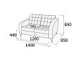 Диван 2-х местный 1320х900х880