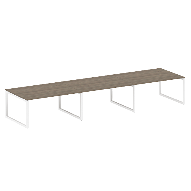 Переговорный стол (3 столешницы) на О-образном м/к