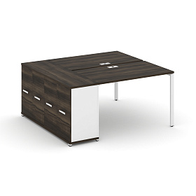 Рабочая станция с опорным распашным шкафом 1600х1480х750