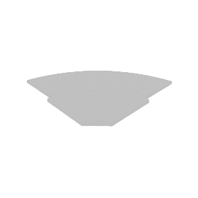 Полка для угловой стойки 815х815х22