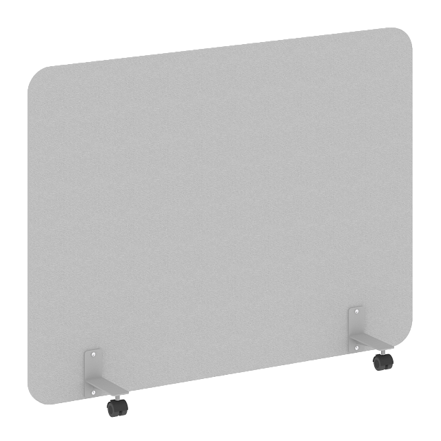 Перегородка на металлических опорах, на роликах, DP.R-160-120, 1600x18x1200