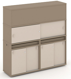 Набор №9. Тумба двойная с надставкой высокой 1500х410х1520