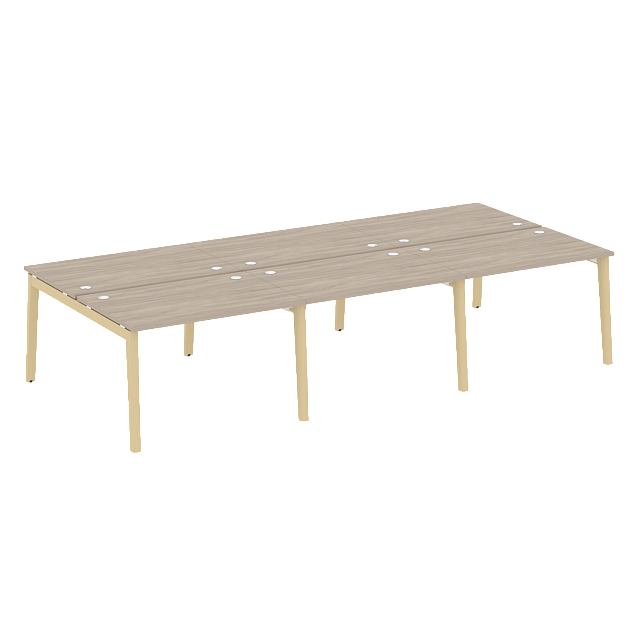 Рабочая станция, опоры - массив дерева 3540*1635*750