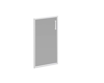 Дверь стеклянная левая тонированная в алюминиевой раме В 512L ХР