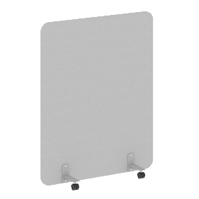 Перегородка на металлических опорах, на роликах, DP.R-120-150, 1200x18x1500