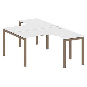 Рабочая станция криволинейная на П-образном м/к 1400*2435*750