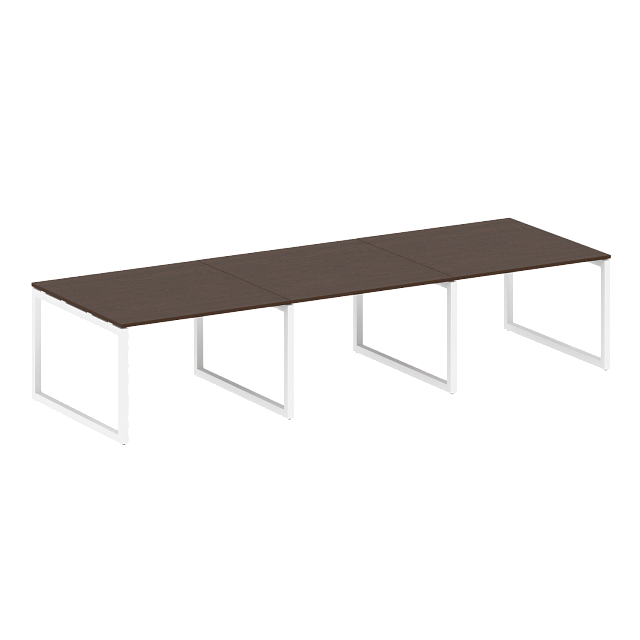 Переговорный стол (3 столешницы) на О-образном м/к