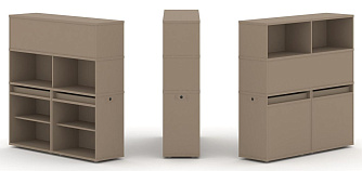 Набор №1. Тумба двойная с надставкой высокой 1500х410х1520