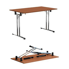 Стол складной FT160 chrome 1580х680х760