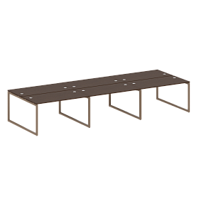 Рабочая станция на 6 раб.мест на О-образном м/к 4200*1475*750