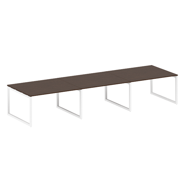 Переговорный стол (3 столешницы) на О-образном м/к