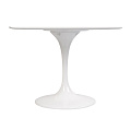 Стол Eero Saarinen Style Tulip Table MDF белый D100 глянцевый