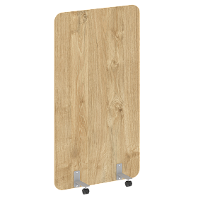 Перегородка на металлических опорах, на роликах, DP.R-100-180, 1000x18x1800