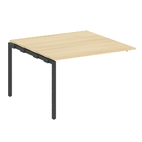 Проходной наборный элемент переговорного стола на П-образном м/к (проходная опора Б.ОСП-123, столешница, два комплекта траверс) 1200*1235*750