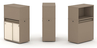 Набор №3. Тумба одиночная с надставкой низкой 750х410х1135 - ЭйБиСи-проджект Набор №3. Тумба одиночная с надставкой низкой 750х410х1135