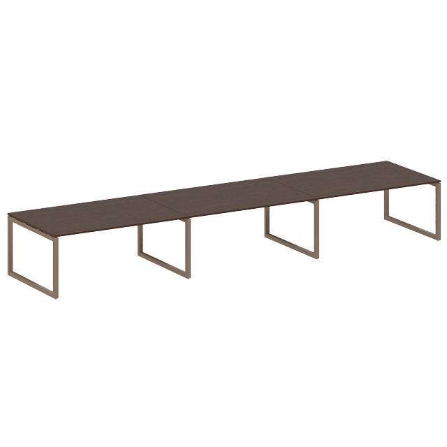 Переговорный стол (3 столешницы) на О-образном м/к