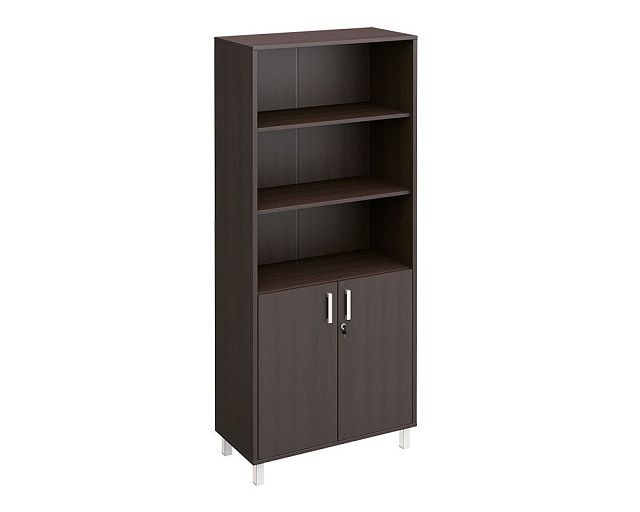 Шкаф для документов двери ДСП с замком + ниши 900x450x2074 В 430-821-1